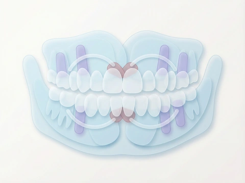 Full mouth reconstruction illustration