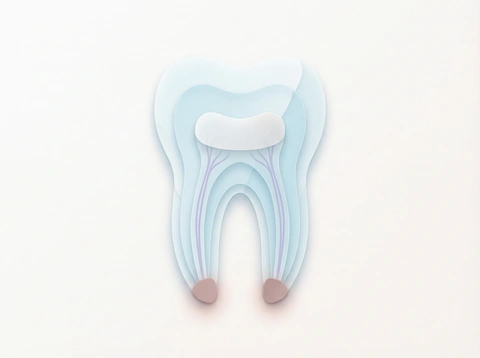 Root canal therapy illustration
