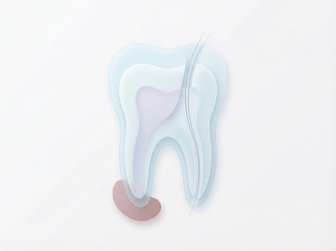Root canal retreatment illustration for previously treated teeth