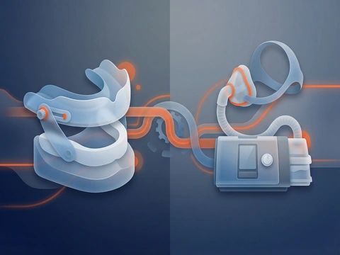 Combination oral appliance and CPAP therapy for sleep apnea